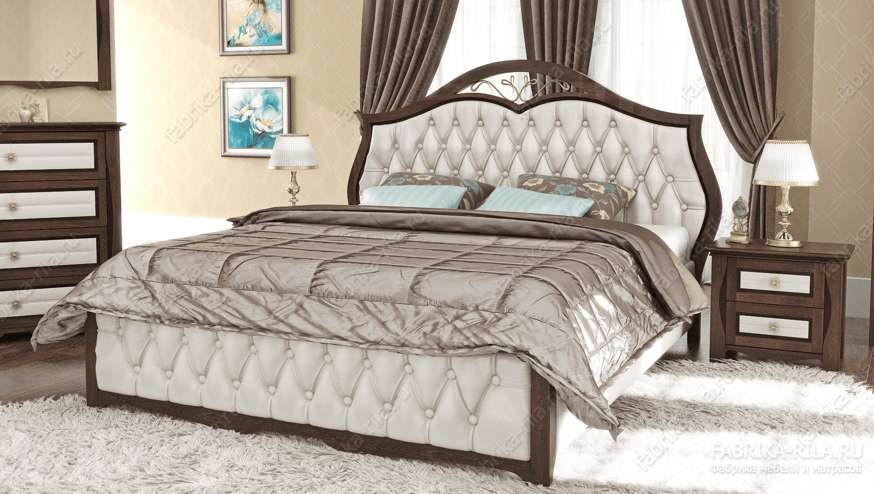 Кровать ROVELLA — 140x190 см. из сосны