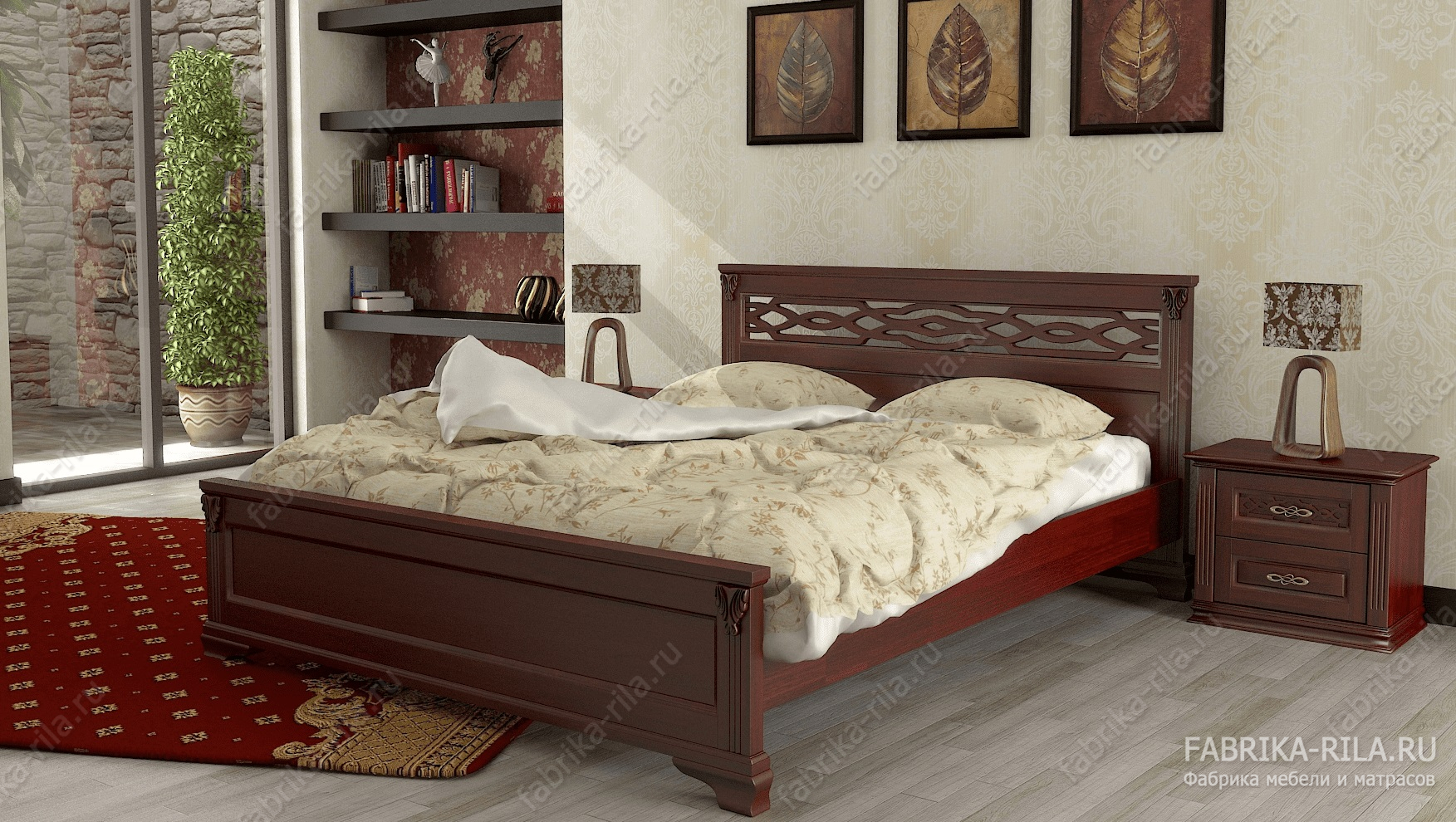 Кровать Lirоna 2 — 120x190 см. из сосны