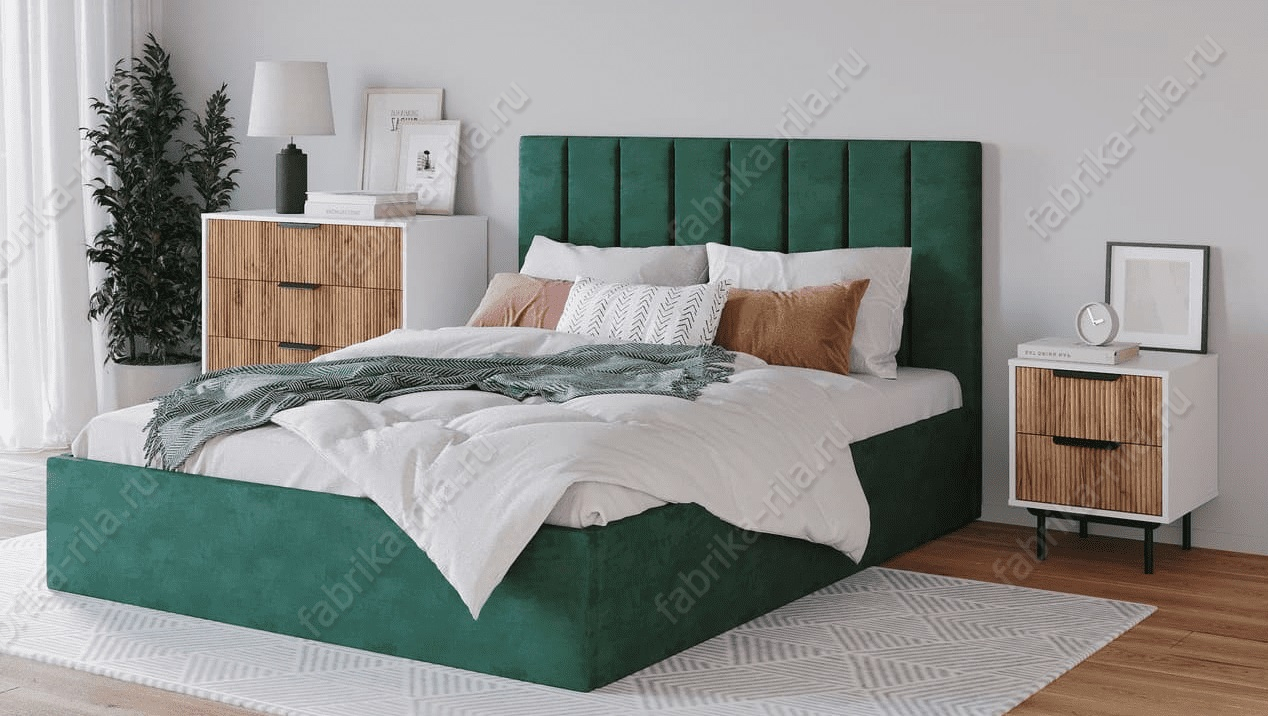 Кровать Лозанна 2— 160x200 см. с мягким изголовьем