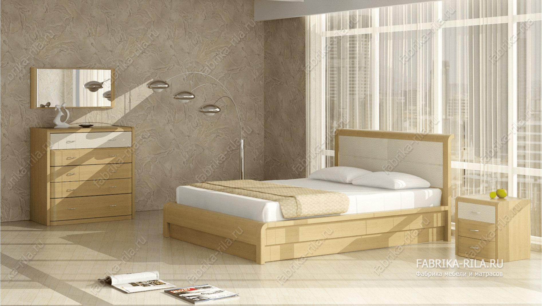 Кровать Arikama 1 — 90x200 см. из сосны