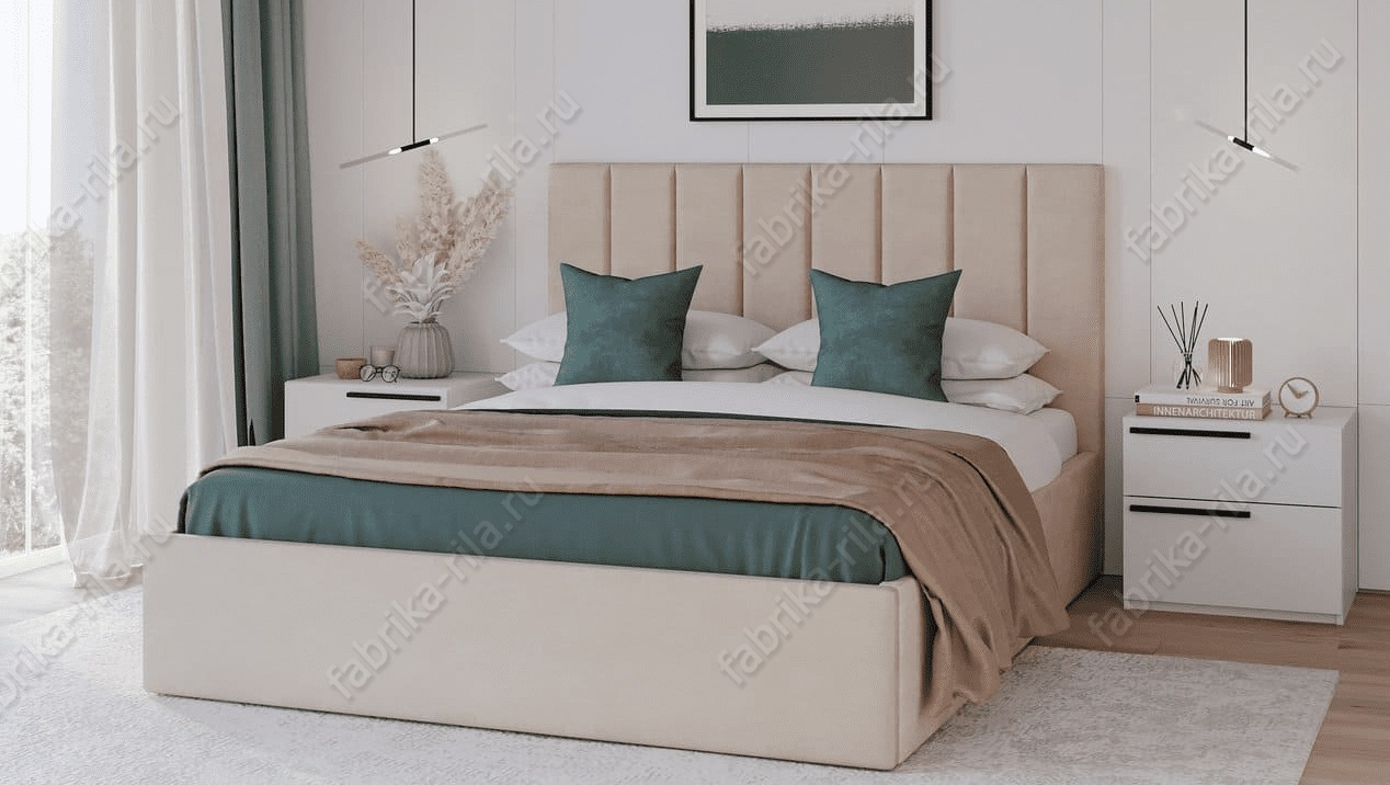 Кровать Лозанна 2— 80x190 см. с мягким изголовьем