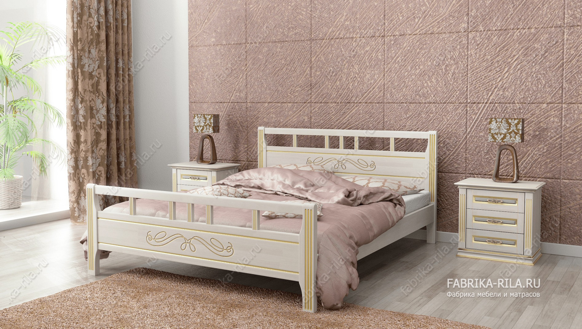 Кровать Vesta 1 — 90x190 см. из сосны