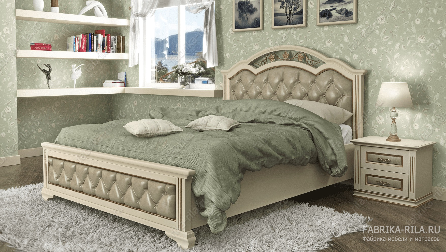 кровать Laura 1-MV — 160x190 см. из сосны