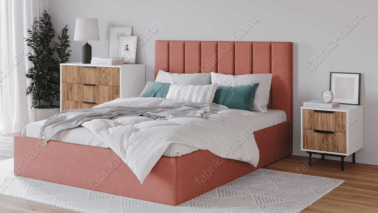Кровать Лозанна 2— 90x190 см. с мягким изголовьем