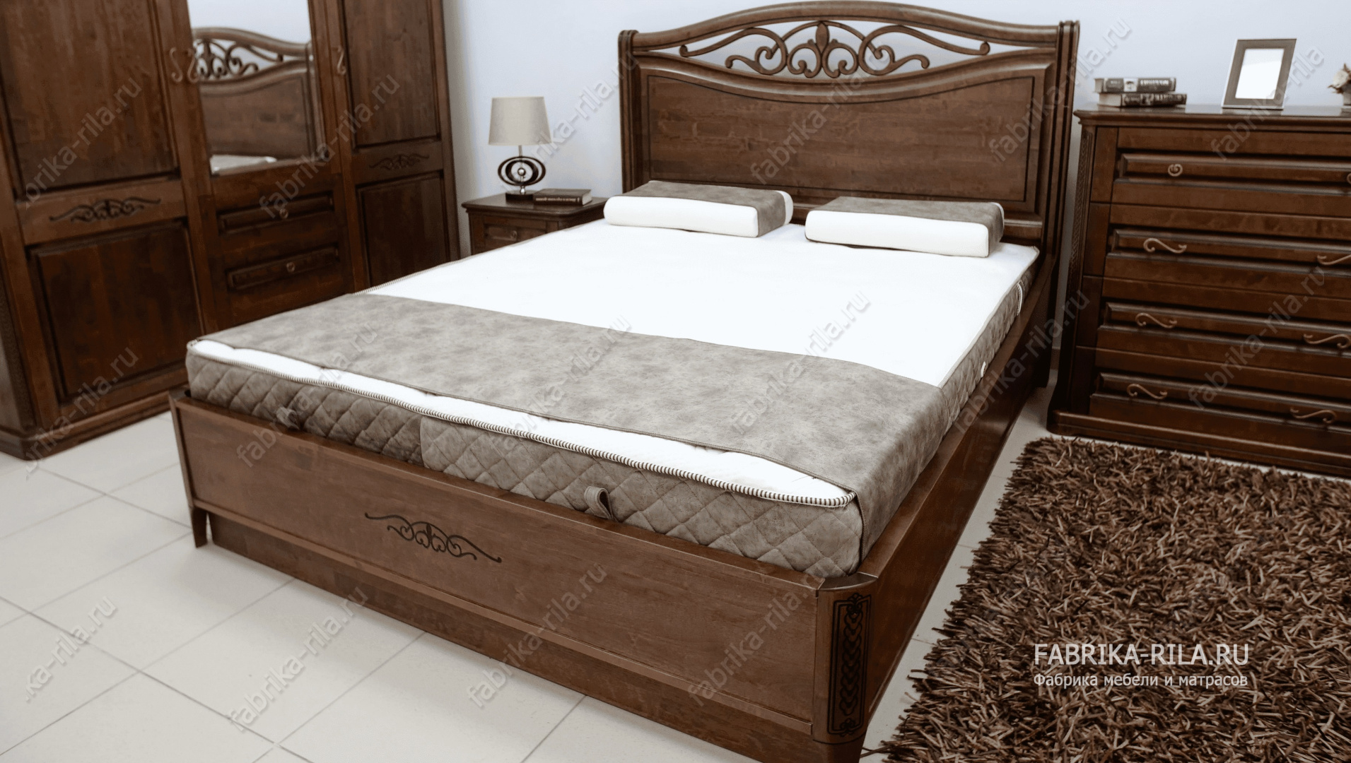 Кровать Plaza-2 — 120x200 см. из сосны